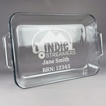 Airstream Indie Club Logo Glass Baking Dish with Truefit Lid - 13in x 9in