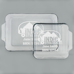 Airstream Indie Club Logo Glass Baking & Cake Dish Set - 13in x 9in & 8in x 8in