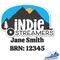 Airstream Indie Club Logo Graphic Iron On Transfer