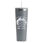 Airstream Indie Club Logo RTIC Everyday Tumbler with Straw - 28oz - Grey - Double-Sided