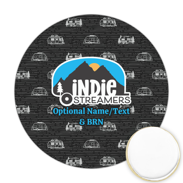 Custom Airstream Indie Club Logo Printed Cookie Topper - 2.5"