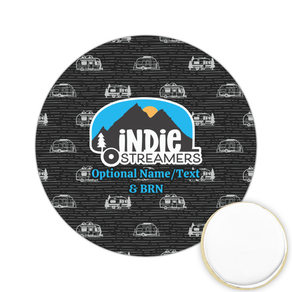 Custom Airstream Indie Club Logo Printed Cookie Topper - 2.15"