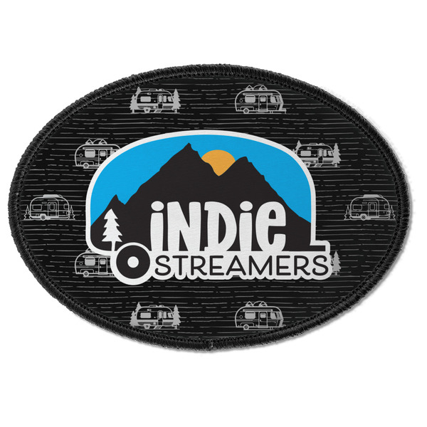 Custom Airstream Indie Club Logo Iron On Oval Patch