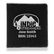 Airstream Indie Club Logo Leather Binder - 1" - Black - Front View