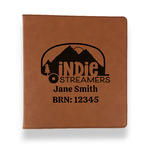 Airstream Indie Club Logo Leather Binder - 1" - Rawhide