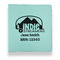 Airstream Indie Club Logo Leather Binders - 1" - Teal - Front View