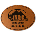 Airstream Indie Club Logo Faux Leather Iron On Patch - Oval