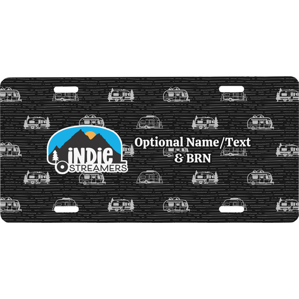 Custom Airstream Indie Club Logo Front License Plate