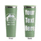 Airstream Indie Club Logo Light Green RTIC Everyday Tumbler - 28 oz. - Front and Back