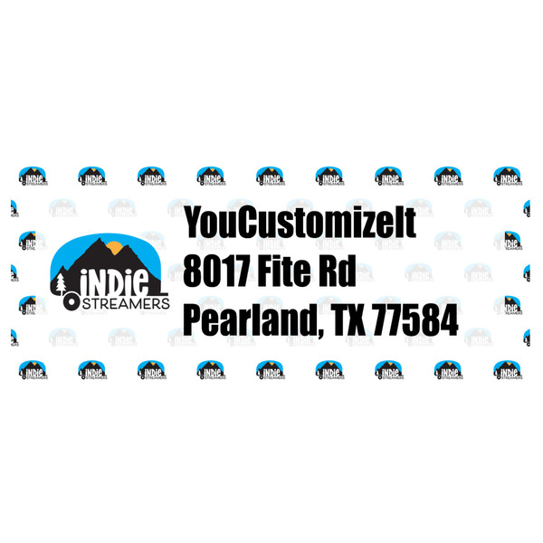 Custom Airstream Indie Club Logo Return Address Labels