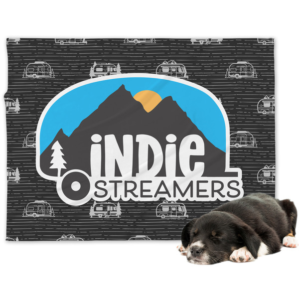 Custom Airstream Indie Club Logo Dog Blanket