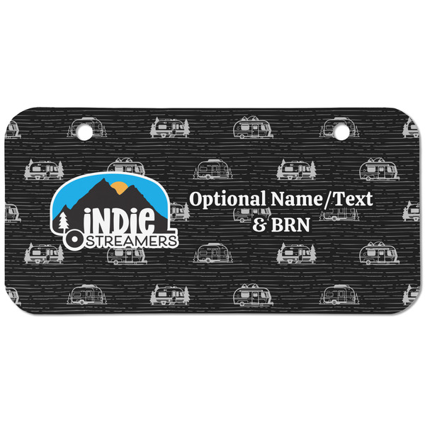 Custom Airstream Indie Club Logo Mini/Bicycle License Plate - 2 Holes