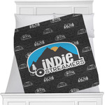 Airstream Indie Club Logo Minky Blanket - Twin / Full - 80" x 60" - Single-Sided