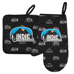 Airstream Indie Club Logo Left Oven Mitt & Pot Holder Set