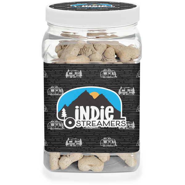 Custom Airstream Indie Club Logo Dog Treat Jar