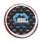 Airstream Indie Club Logo Printed Icing Circle - Medium - On Cookie