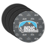 Airstream Indie Club Logo Round Rubber Backed Coasters - Set of 4