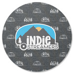 Airstream Indie Club Logo Round Rubber Backed Coaster - Single