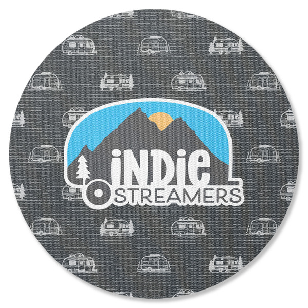 Custom Airstream Indie Club Logo Round Rubber Backed Coaster - Single