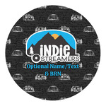 Airstream Indie Club Logo Round Decal - Small