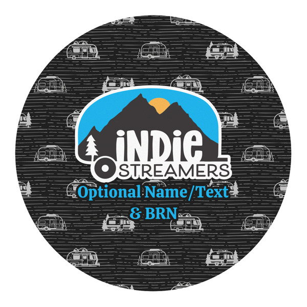 Custom Airstream Indie Club Logo Round Decal