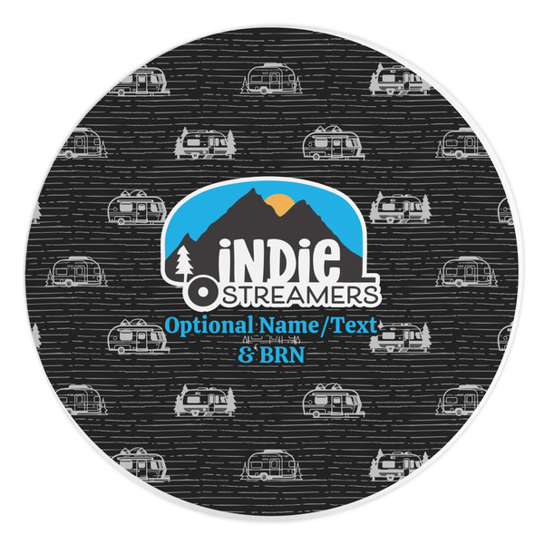 Custom Airstream Indie Club Logo Round Stone Trivet