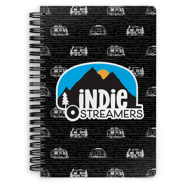 Custom Airstream Indie Club Logo Spiral Notebook - 7" x 10"