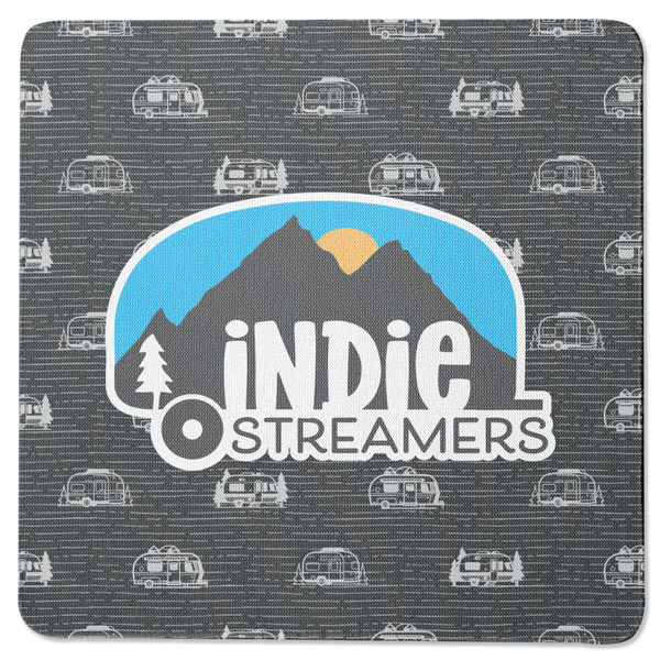 Custom Airstream Indie Club Logo Square Rubber Backed Coaster - Single