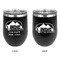 Airstream Indie Club Logo Stainless Wine Tumblers - Black - Double Sided - Approval