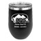 Airstream Indie Club Logo Stainless Wine Tumblers - Black - Double Sided - Front