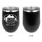 Airstream Indie Club Logo Stainless Wine Tumblers - Black - Single Sided - Approval