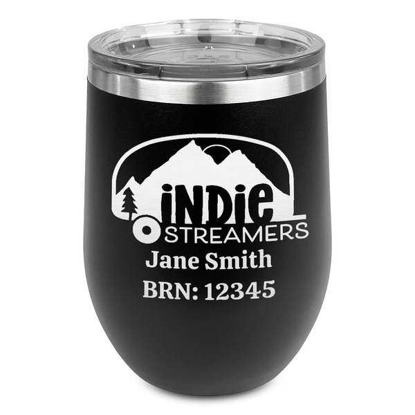 Custom Airstream Indie Club Logo Stemless Stainless Steel Wine Tumbler