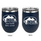 Airstream Indie Club Logo Stainless Wine Tumblers - Navy - Double Sided - Approval