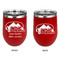 Airstream Indie Club Logo Stainless Wine Tumblers - Red - Double Sided - Approval