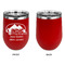 Airstream Indie Club Logo Stainless Wine Tumblers - Red - Single Sided - Approval