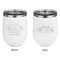 Airstream Indie Club Logo Stainless Wine Tumblers - White - Double Sided - Approval