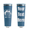 Airstream Indie Club Logo Steel Blue RTIC Everyday Tumbler - 28 oz. - Front and Back