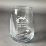 Airstream Indie Club Logo Stemless Wine Glass - Laser Engraved