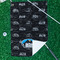 Airstream Indie Club Logo Waffle Weave Golf Towel - In Context