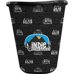 Airstream Indie Club Logo Waste Basket - Single-Sided - Black