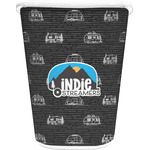 Airstream Indie Club Logo Waste Basket - Double-Sided - White