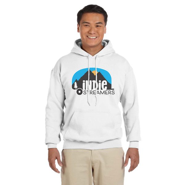 Custom Airstream Indie Club Logo Hoodie - White - XL