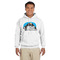 Airstream Indie Club Logo White Hoodie on Model - Front