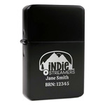 Airstream Indie Club Logo Windproof Lighter - Black - Double-Sided & Lid Engraved