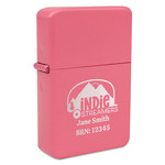 Airstream Indie Club Logo Windproof Lighter - Pink - Double-Sided & Lid Engraved