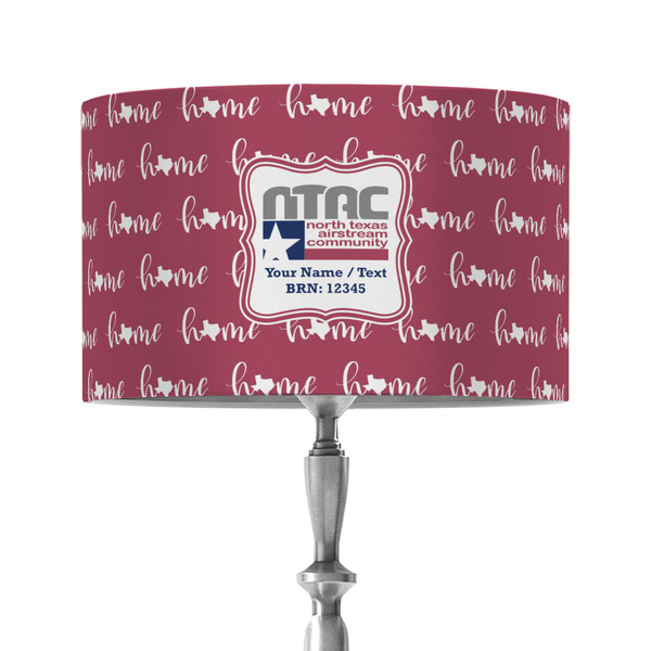 Custom North Texas Airstream Community 12" Drum Lamp Shade - Fabric