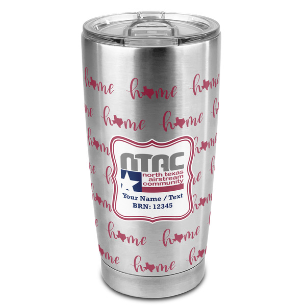 Custom North Texas Airstream Community 20oz Stainless Steel Double Wall Tumbler - Full Print