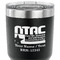 North Texas Airstream Community 30 oz Stainless Steel Ringneck Tumbler - Black - CLOSE UP