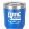 North Texas Airstream Community 30 oz Stainless Steel Ringneck Tumbler - Blue - Close Up