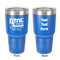 North Texas Airstream Community 30 oz Stainless Steel Ringneck Tumbler - Blue - Double Sided - Front & Back